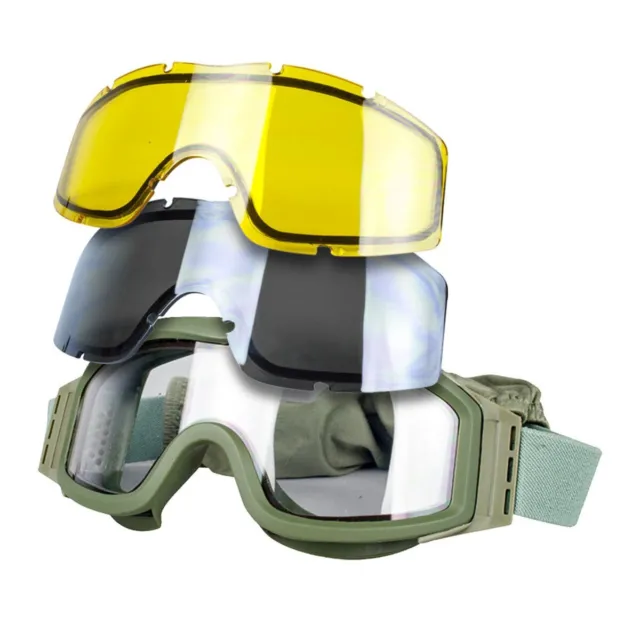 New Valken V-Tac Tango Airsoft Air Soft Thermal Protective Goggles - Olive Green