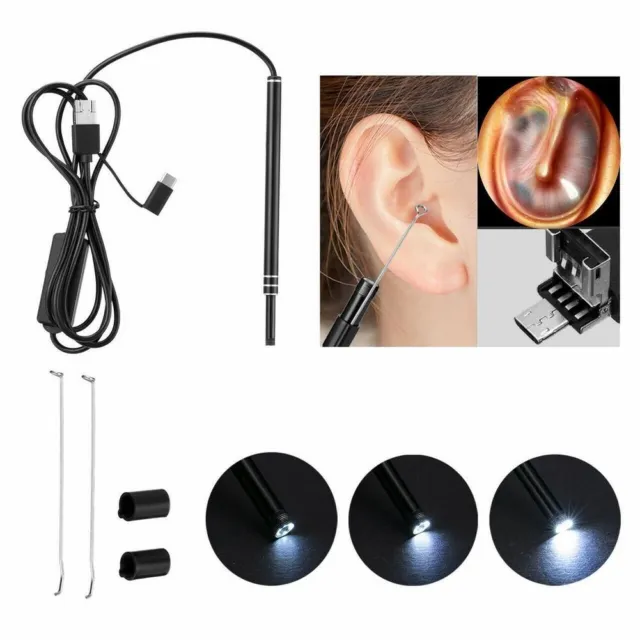 OUTIL DE NETTOYAGE d'oreille premium HD DEL endoscope otoscope kit  d'enlèvement EUR 21,65 - PicClick FR