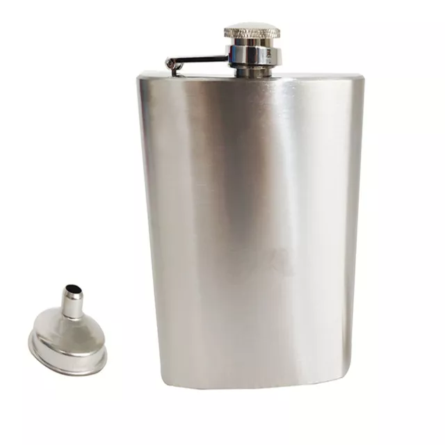 12 oz Alcohol Pocket Flask Stainless Steel Whiskey Flask with Portable Funnel