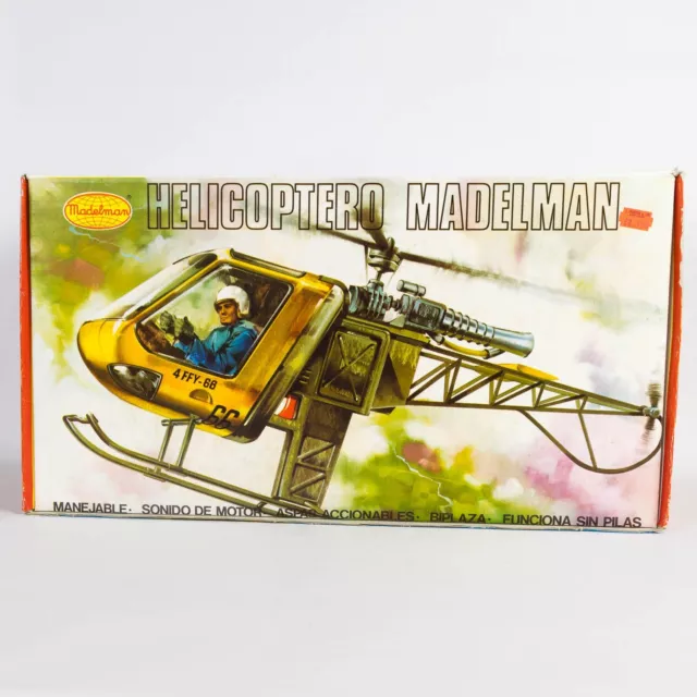 NRFB 1970s vintage Madelman Helicoptero Helicopter #709