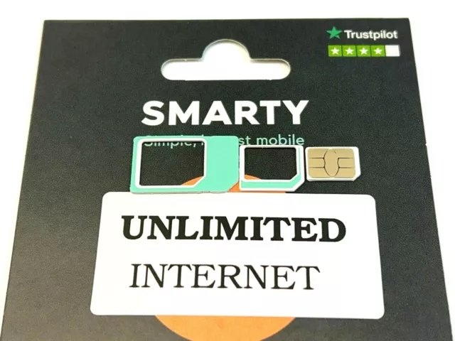 Testi chiamate dati GB illimitati NUOVA SIM card 3 in 1 cellulare per scheda SIM £20
