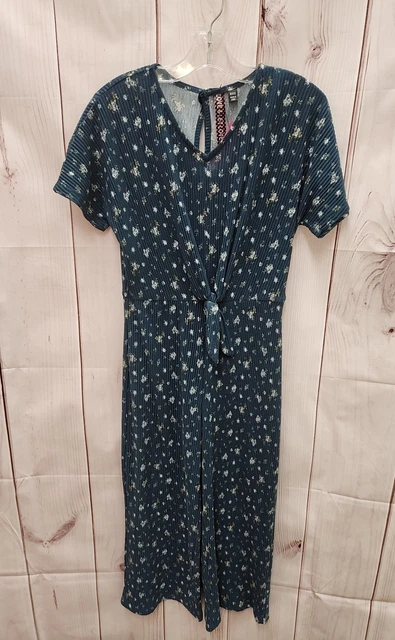 Love & Let Love Girl's Size 10/12 Teal Jumpsuit