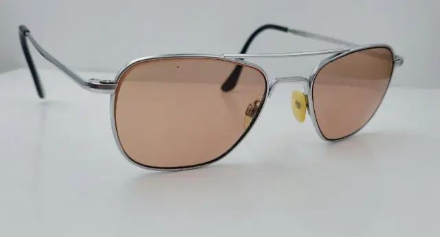 Vintage Randolph Engineering Gray Metal Sunglasses USA FRAMES ONLY