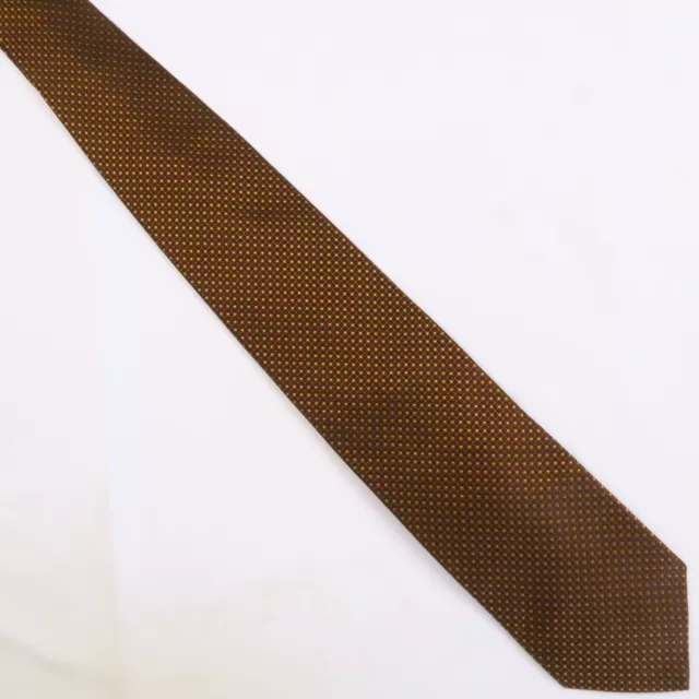 BOSS Hugo Boss Brown Copper Textured Woven Mens Neck Tie 56x3.5 Modern Elite 2