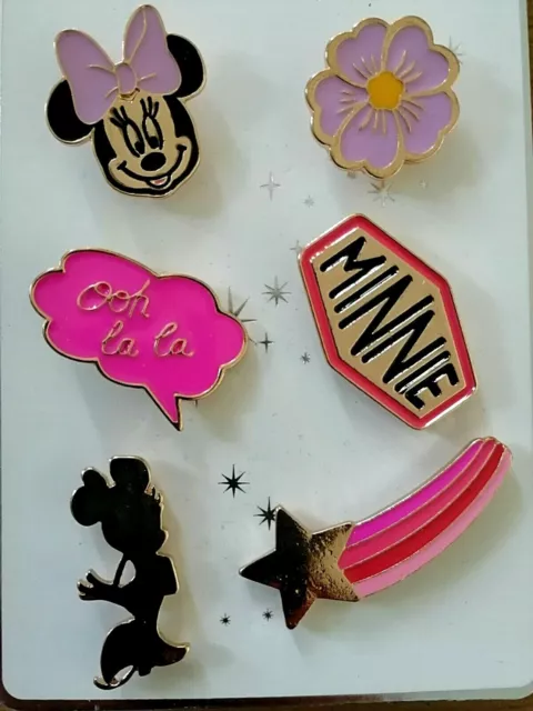 Insignias de prendedores de Disney, insignias de Minnie Mickey Mouse