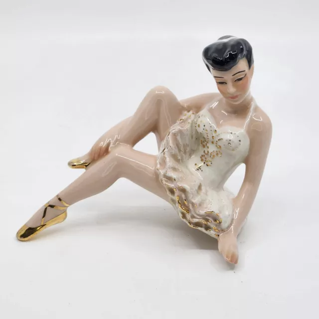 1954 Vtg Madison WI Ceramic Arts Studio GRACE Sitting Ballet Dancer Shelf Sitter