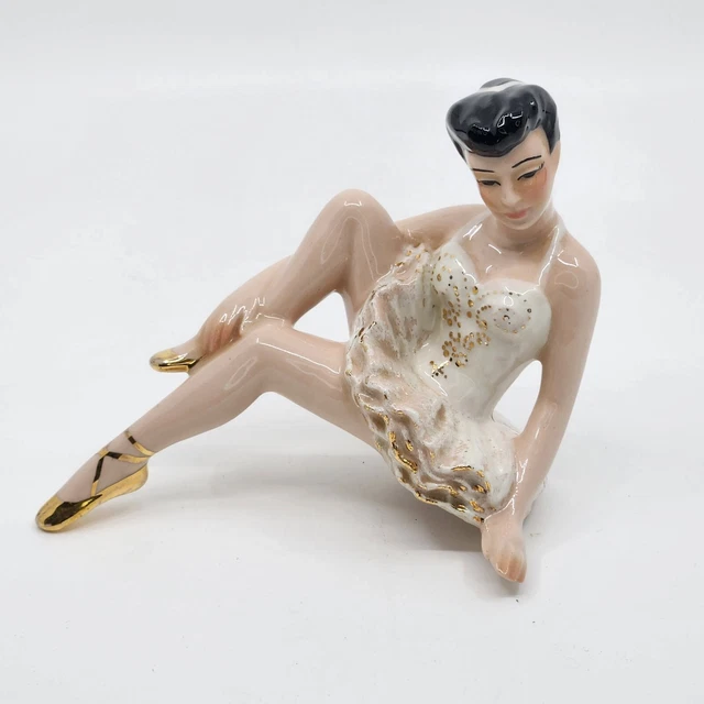 1954 Vtg Madison WI Ceramic Arts Studio GRACE Sitting Ballet Dancer Shelf Sitter 1954 Vtg Madison WI Ceramic Arts Studio GRACE Sitting Ballet Dancer Shelf Sitter