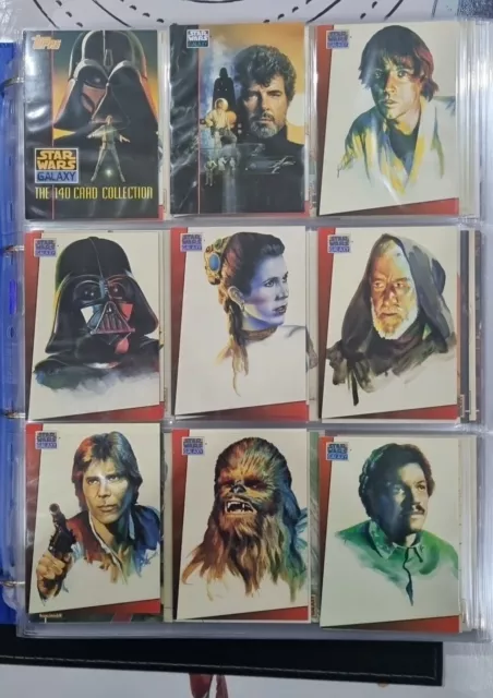 Star Wars Galaxy Series One 1993  Set 1-140 Inc Ultra Pro Pages ++ 5 Promo Cards