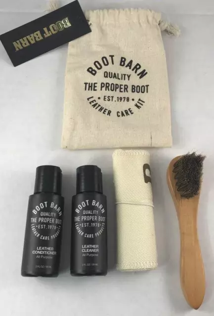 NEW ~ BOOT BARN Leather Care Kit for Leather Boots & Shoes
