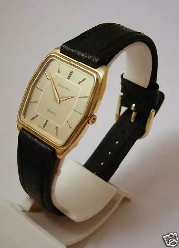 Zenith Movado Orologio Uomo Oro 18 Kt Men Gold Wrist Watch