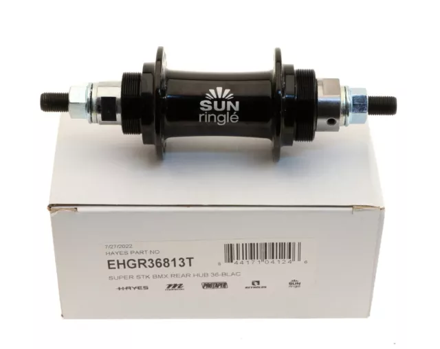 Sun Ringle Superstock Rear Hub 36H 3/8" x 110mm BMX Black NEW in Box