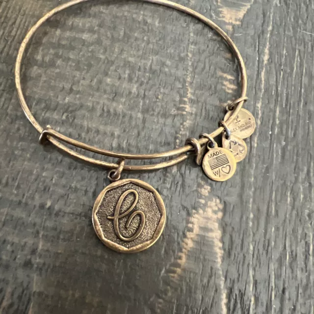 Alex & Ani Gold " Initial C  Monogram "  Charm Bangle Bracelet ❤