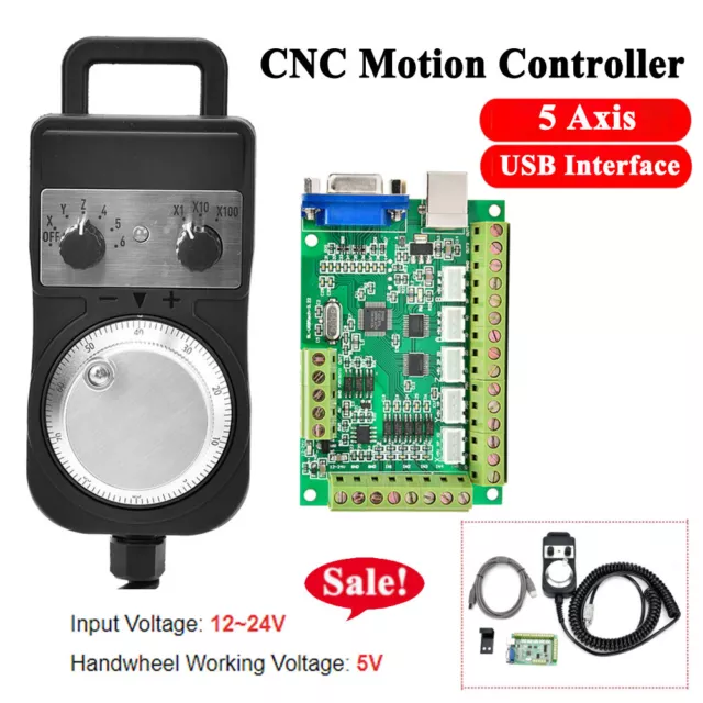 5 Axis MACH3 CNC Motion Controller Control Card Driver Card USB Interface Board