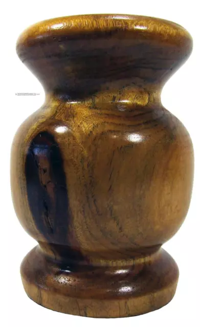 Australian Turned Camphor Laurel Wood Vase 16 x 10 cm