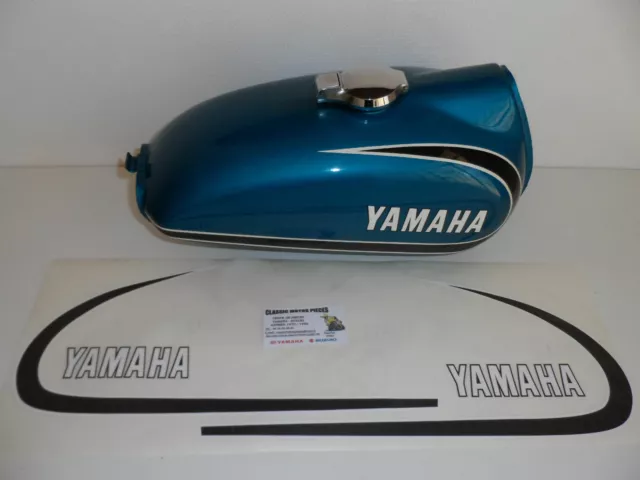 125  At2 Yamaha  Kit D'emblemes Compatible Pour Reservoir