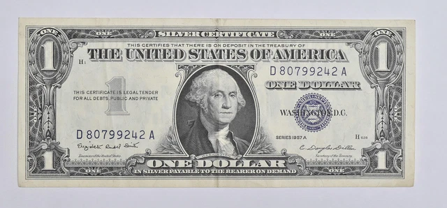 Crisp - 1957-A United States Dollar Currency $1 Silver Certificate *084