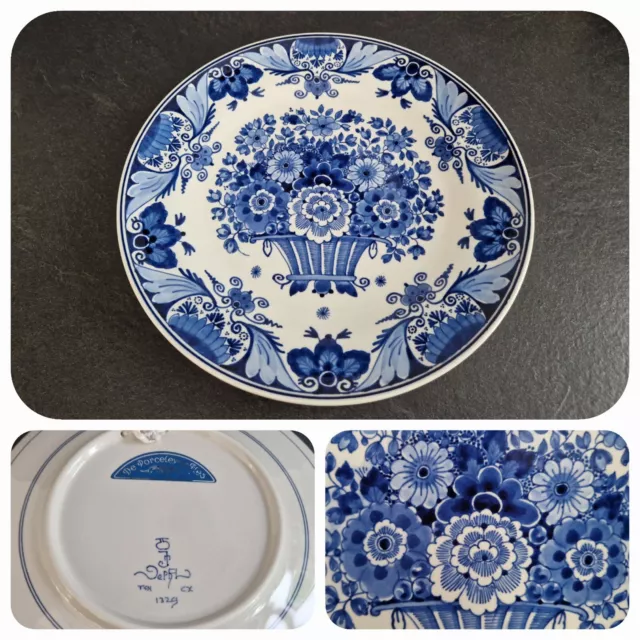 Royal Delft * De Porceleyne Fles * Wandteller Teller Ø22,5 * Delfter Blau * TOP