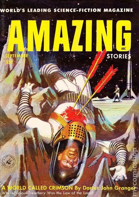 Amazing Stories Pulp Sep 1956 Vol. 30 #9 GD/VG 3.0 Stock Image Low Grade