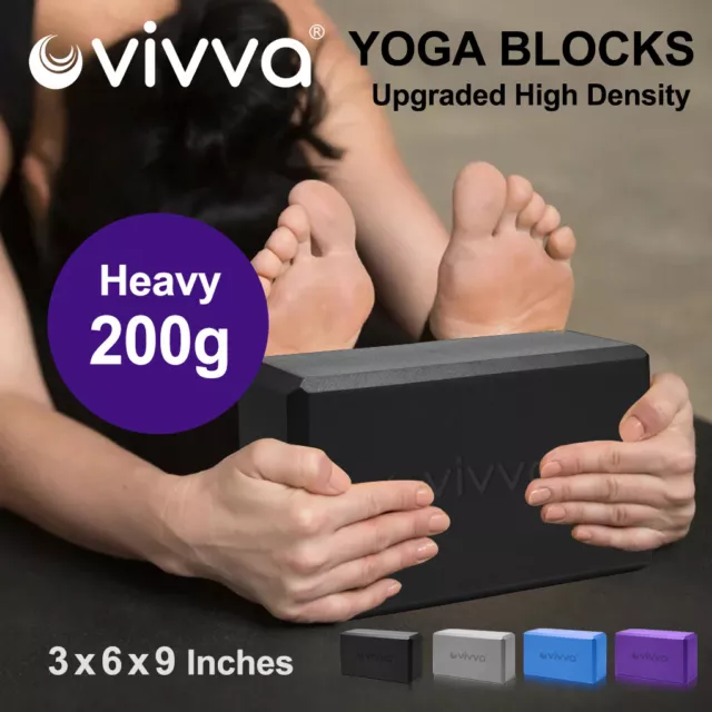 Vivva Yoga Block Brick Foaming Home Exercise Practice Fitness High Density