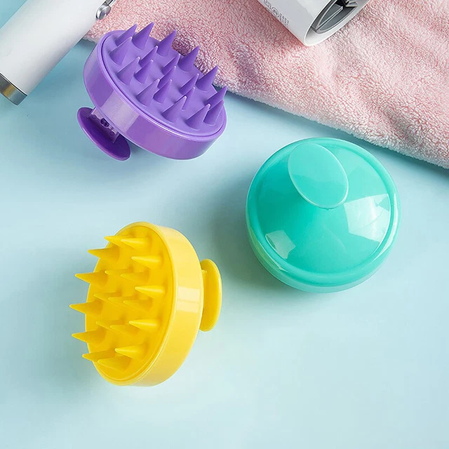 1PC Silicone Massage Brush Shampoo Head Scalp Massager Washing Comb Hair Body