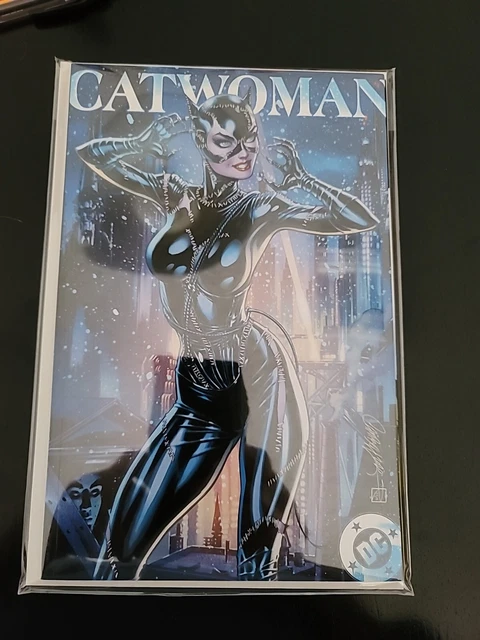 Catwoman 80th Anniversary Cover H J SCOTT CAMPBELL EXCLUSIVE VARIANT NM ++