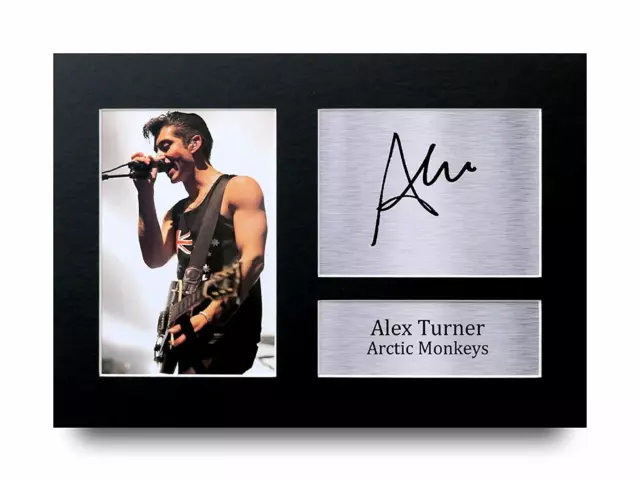 Alex Turner Signed Pre Printed Autograph A4 Photo Gift For an Arctic Monkeys Fan