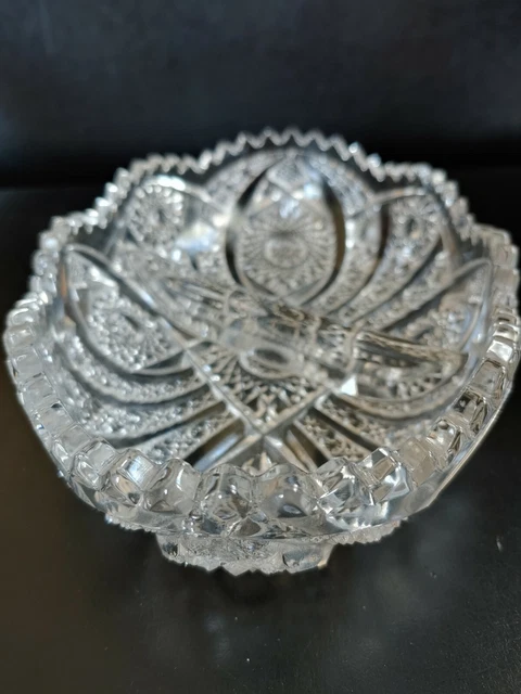 McKee Vintage Glass divided oval bowl relish dish - candy, nuts, olives, more 2