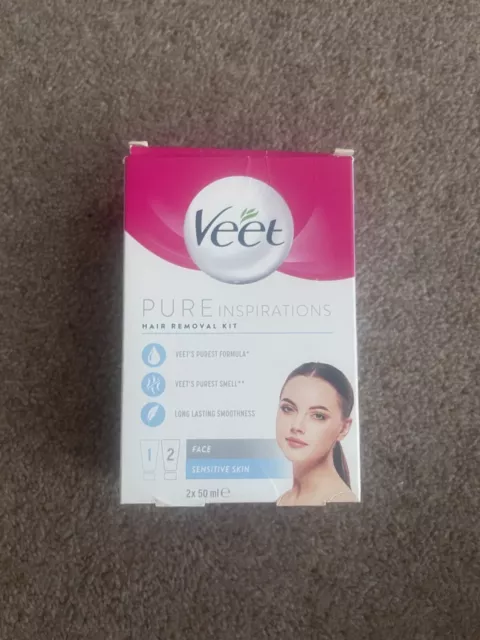 Crema de depilación facial VEET 2x50ml - especialmente formulada para pieles sensibles