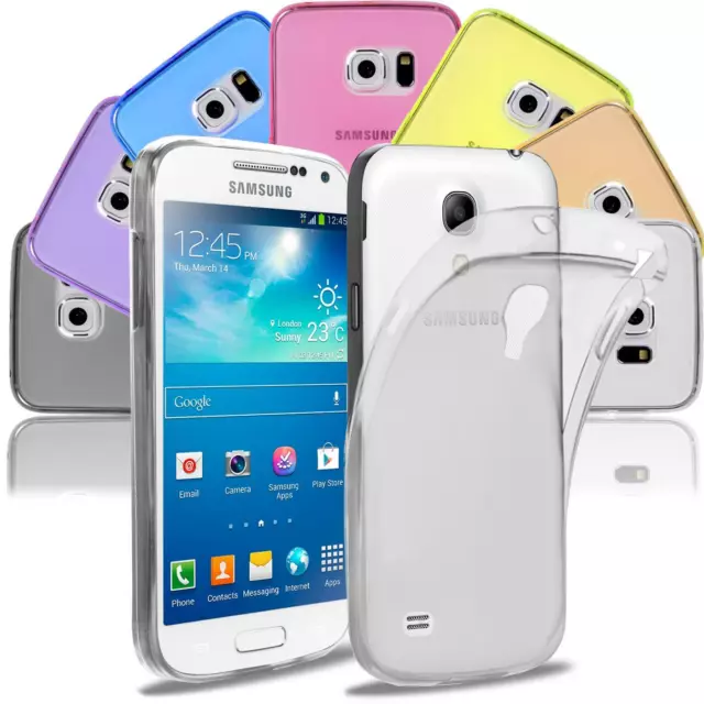 Silikon Hülle für Samsung Galaxy S4 Mini Backcover TPU Durchsichtig Handyhülle