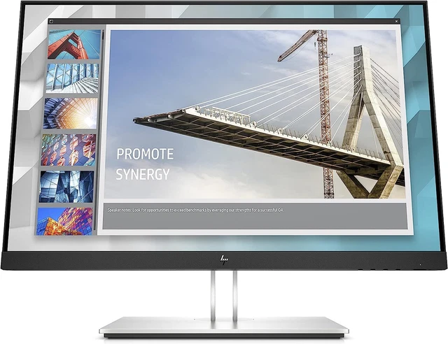 HP E24i G4 61cm (24") 16:10 WUXGA IPS ergonomischer Office-Monitor mit niedrigem