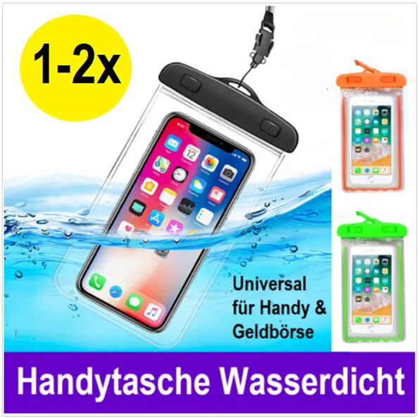 Handytasche wasserdicht Universal Handy Smartphone Unterwasser Tasche Urlaub NE❃