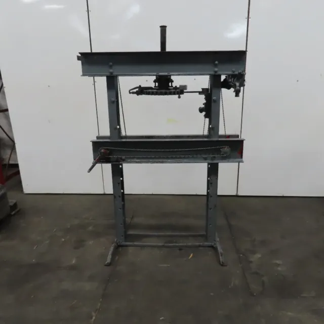 Manley Manual Mechanical Screw Press 12-1/4" Stroke In Center Adjustable Height