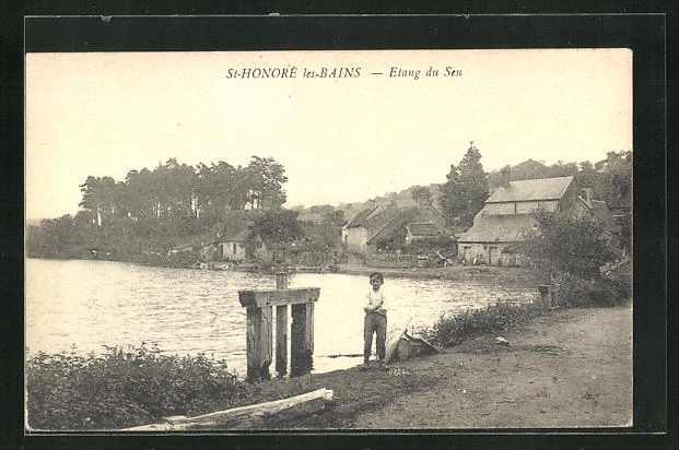 CPA St-Honoré-les-Bains, Etang du Seu
