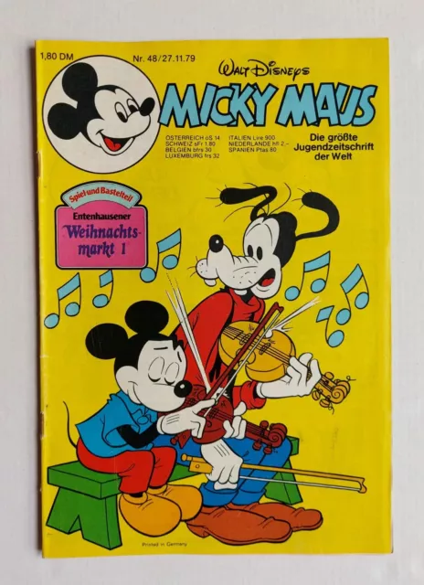 Ehapa - Micky Maus Nr. 48 / 1979 - Z2+ (mit Schnipp / ohne Beilage)