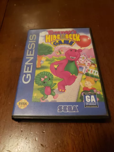 BARNEY'S HIDE & Seek Game (Sega Genesis, 1993) No Manual Tested