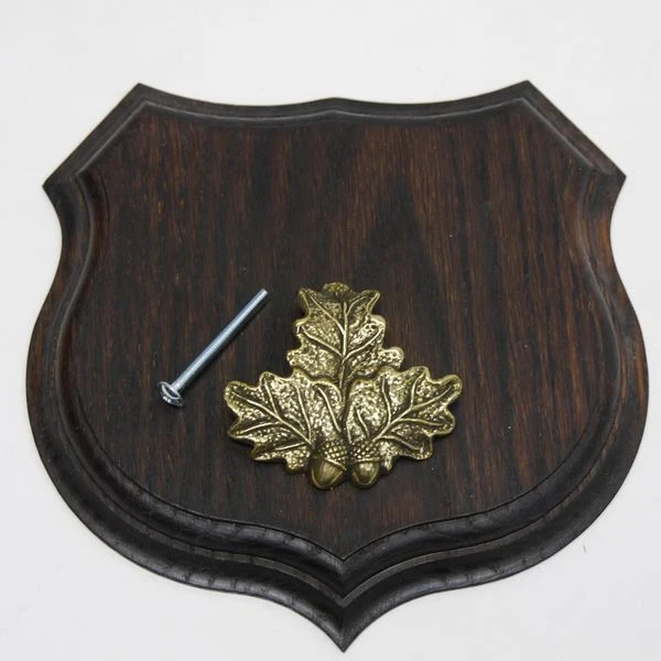 Armas Placa de Jabalí Placa Jabalí Hoja de Roble Portada Pequeño 2