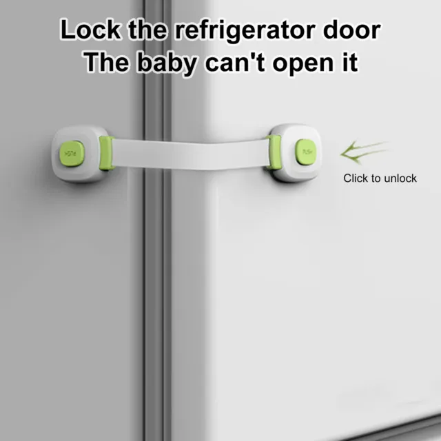 2 cerraduras de seguridad para niños multipropósito fáciles de aplicar cerraduras de cajón de seguridad para bebés