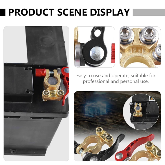 POSITIVE AND NEGATIVE Terminal Connectors Battery Pile Head £13.89 ...