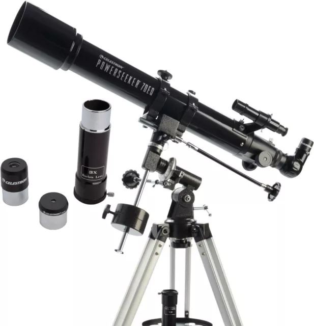 Celestron telescopio con trepiede POWERSEEKER 70EQ (100x) - CE21037