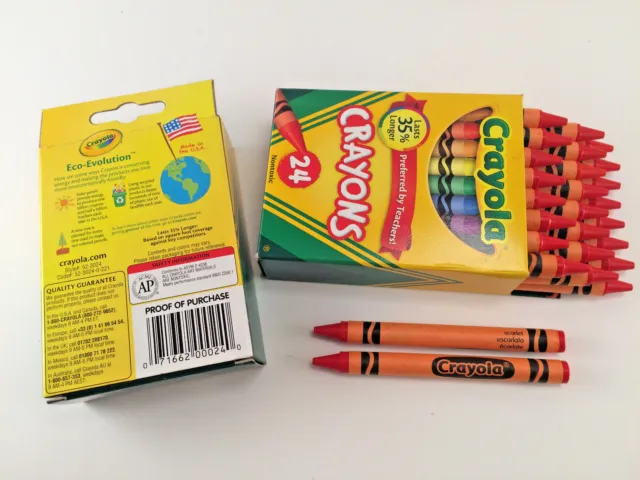 Bulk Crayola Crayons - Orange - 24 Count - Single Color Refill x24