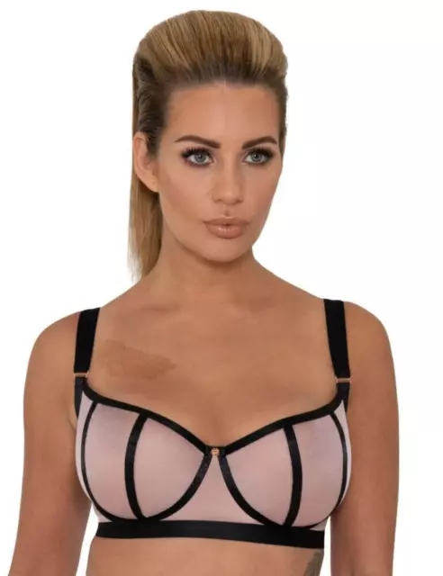 Scantilly by Curvy Kate Sheer Chic Balcony Bra ST013100 Womens Sexy Bras