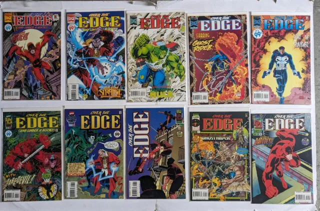 Over The Edge Book Lot - Daredevil, Ghost Rider, Punisher, Hulk, Dr. Strange