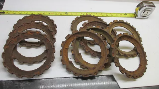 9 OLD CAST IRON JOHN DEERE PLANTER PLATE  Lot B