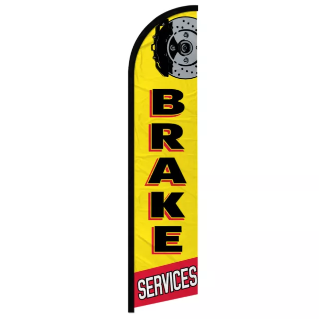 Brake Services Full Curve Windless Swooper Flag Mechanic