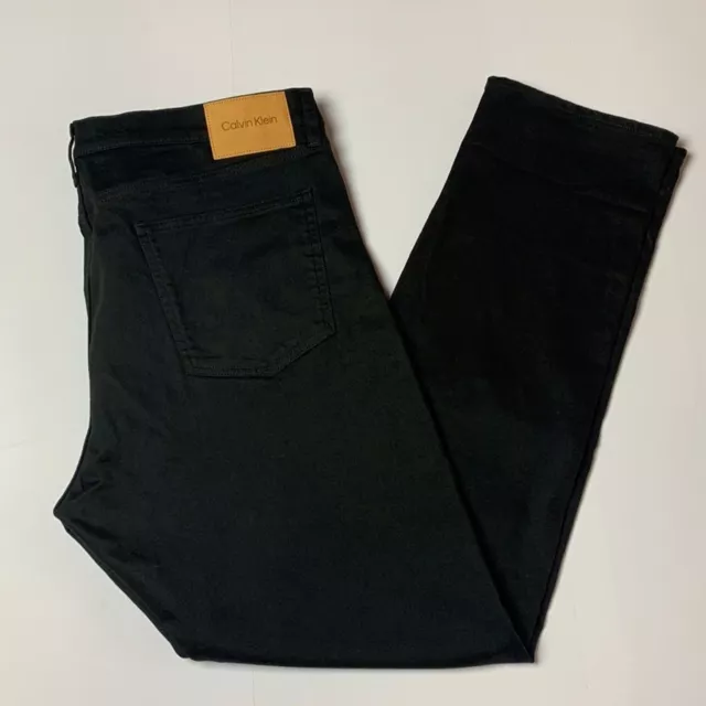 Calvin Klein Slim Straight Black Jeans Stretch Men’s Size 38 x 34