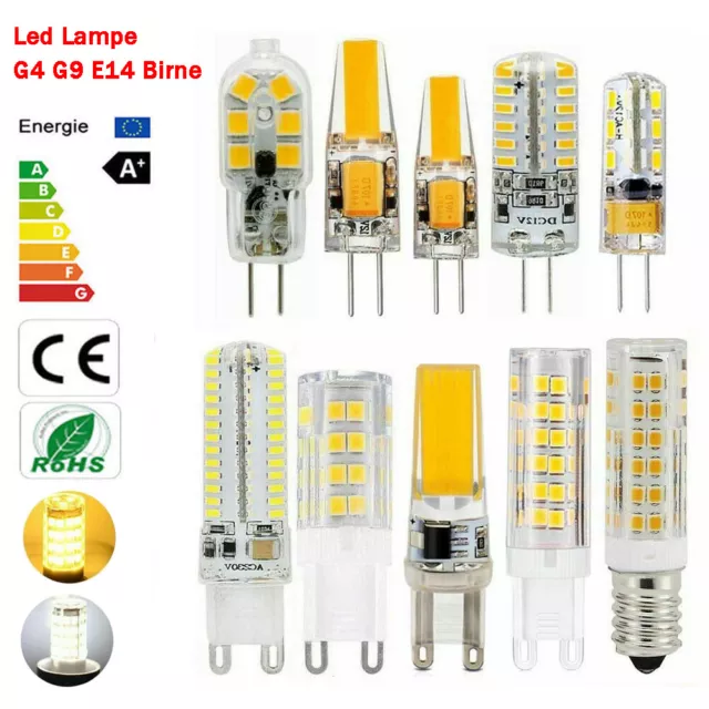7W Led Lampe G4 G9 E14 Birne 2W 3W 5W 6W COB 2835 SMD 3014 Licht AC/DC 12V 220V
