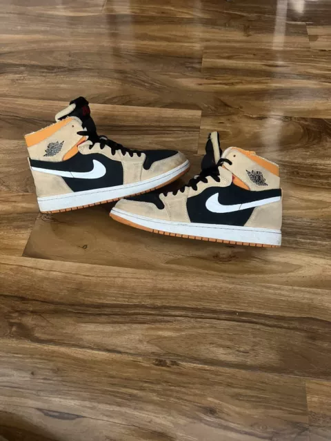 Nike Jordan 1 High Zoom Comfort Pumpkin Spice Trainers - Size 8 Uk