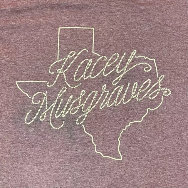 Kacey Musgraves Size L Shirt Red Same Trailer Texas