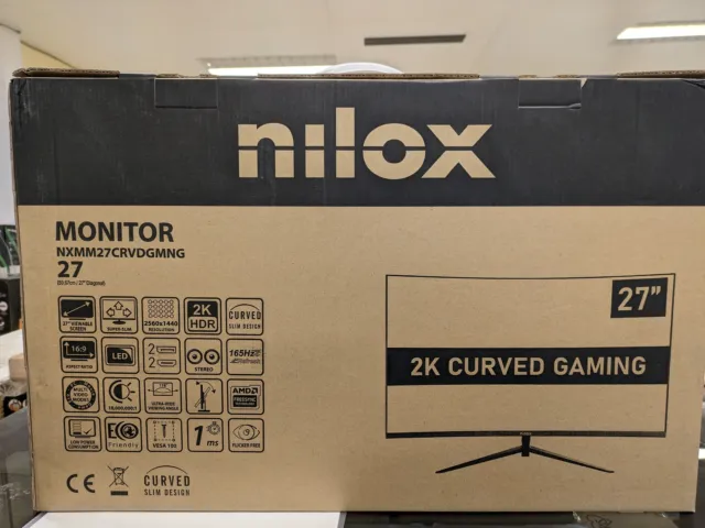 Nilox MONITOR 27 CURVED 1MS LBL 2K 165HZ Computerbildschirm 68,6 cm (27") NEU