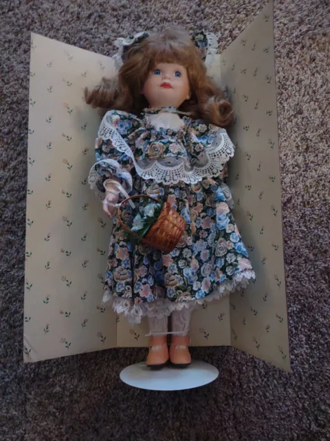Studio 5 Collection 16" Hand Painted Genuine Porcelain Doll Nib
